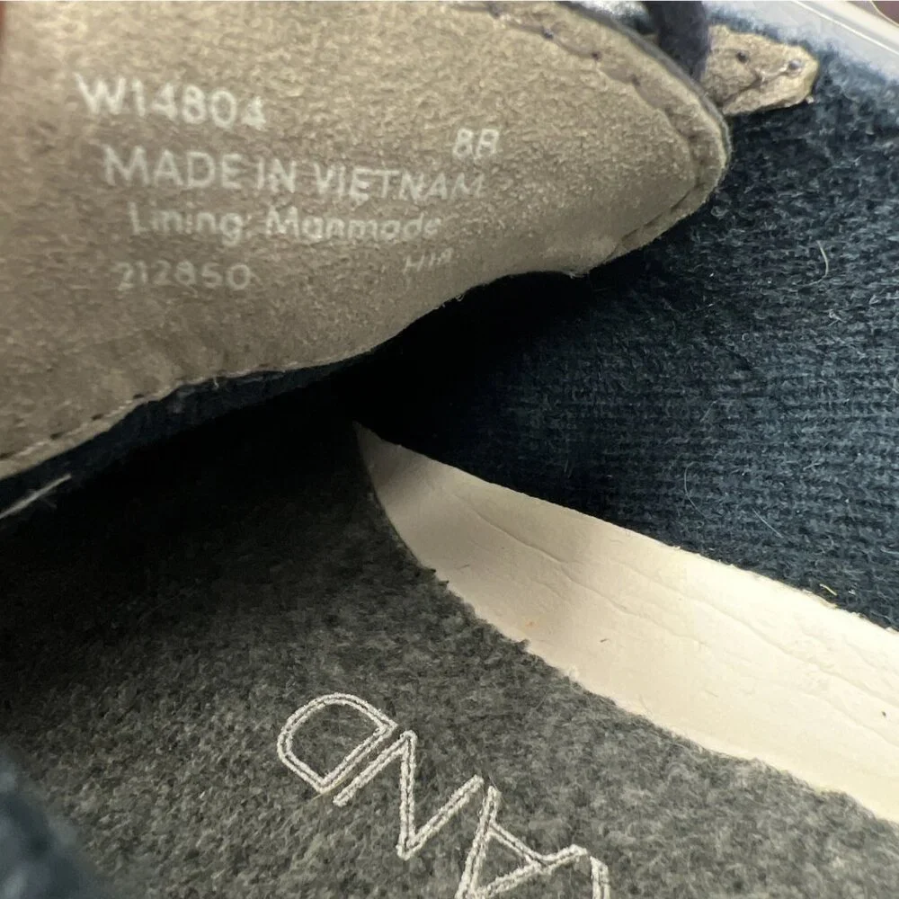 Cole Haan‎ Womens Zerogrand Oxford Sneakers Size 8 Navy Blue Knit Wingtip Shoes